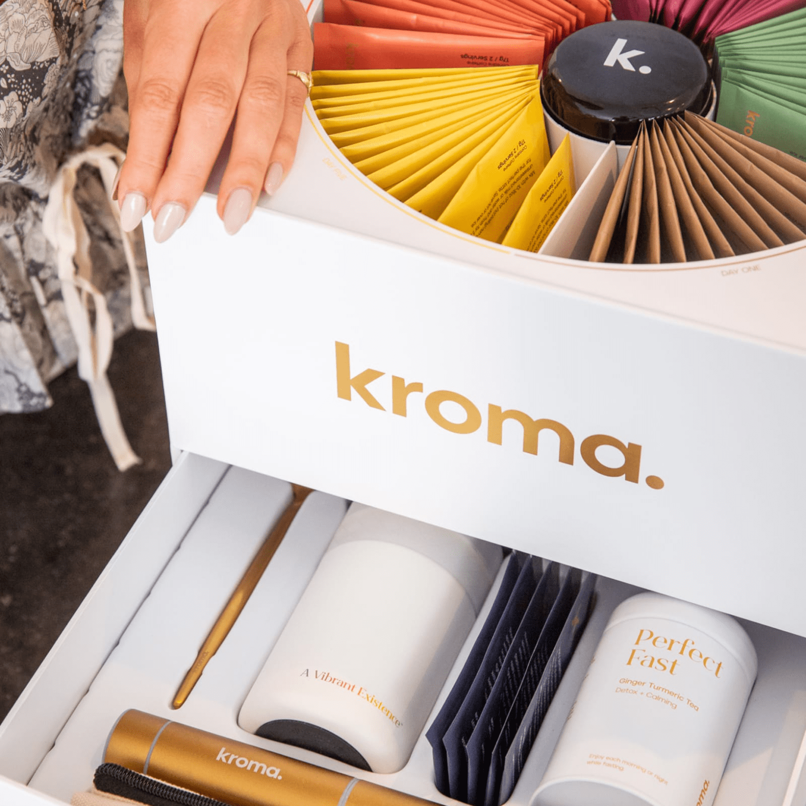 A close-up of a Kroma Limited Edition 5-Day Reset.