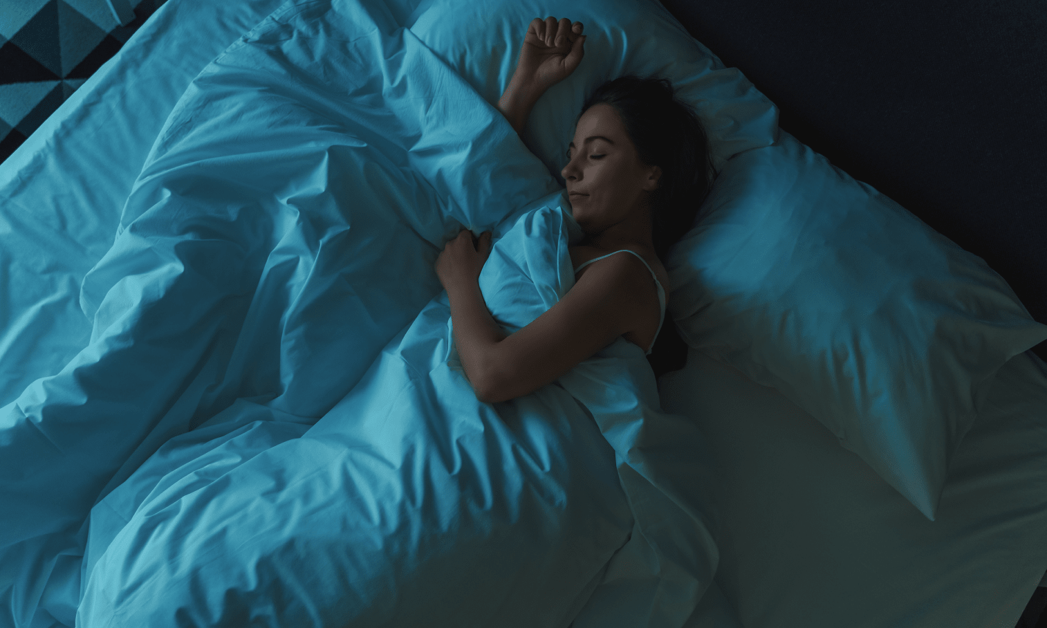 A beautiful women in her deep sleep.