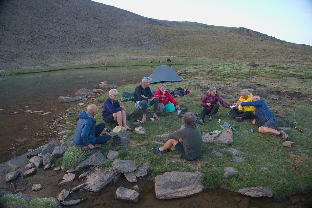 Camp at Laguna Peñon Negro