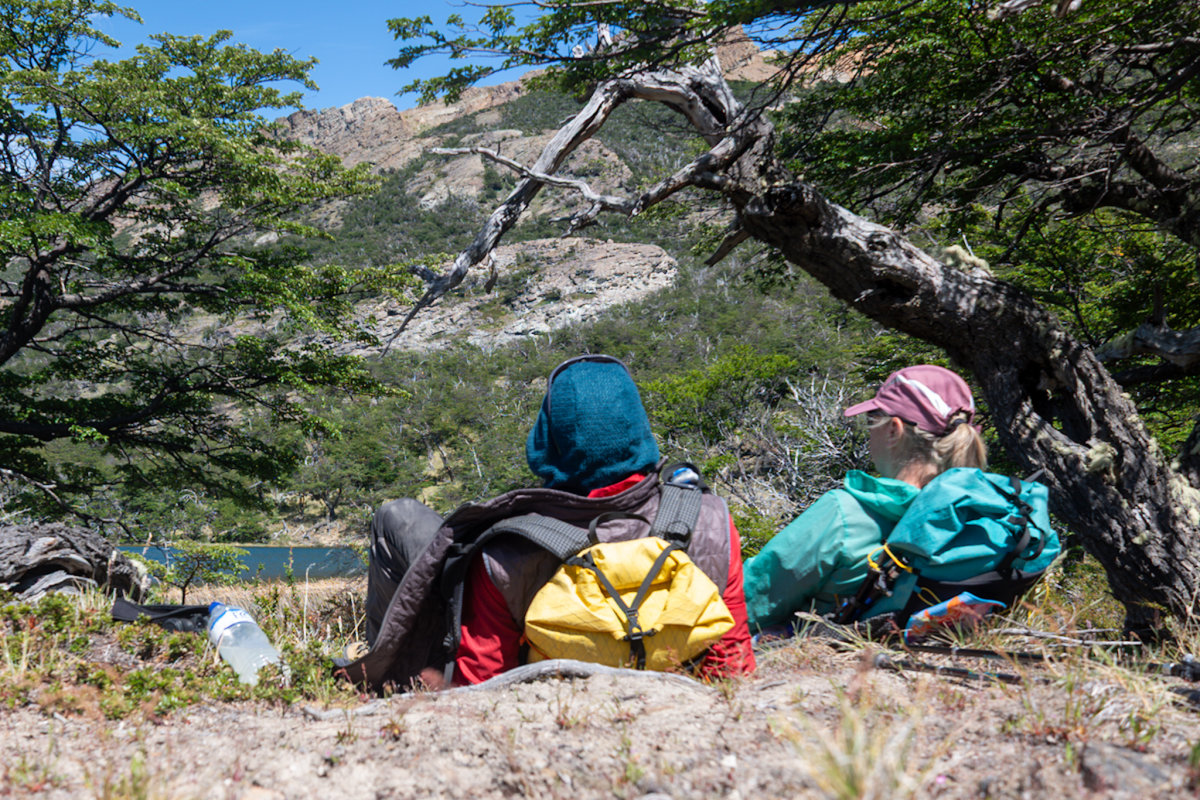 Snack break at the lake