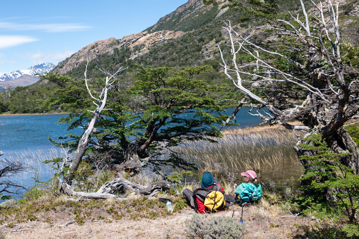The northern end of the lake