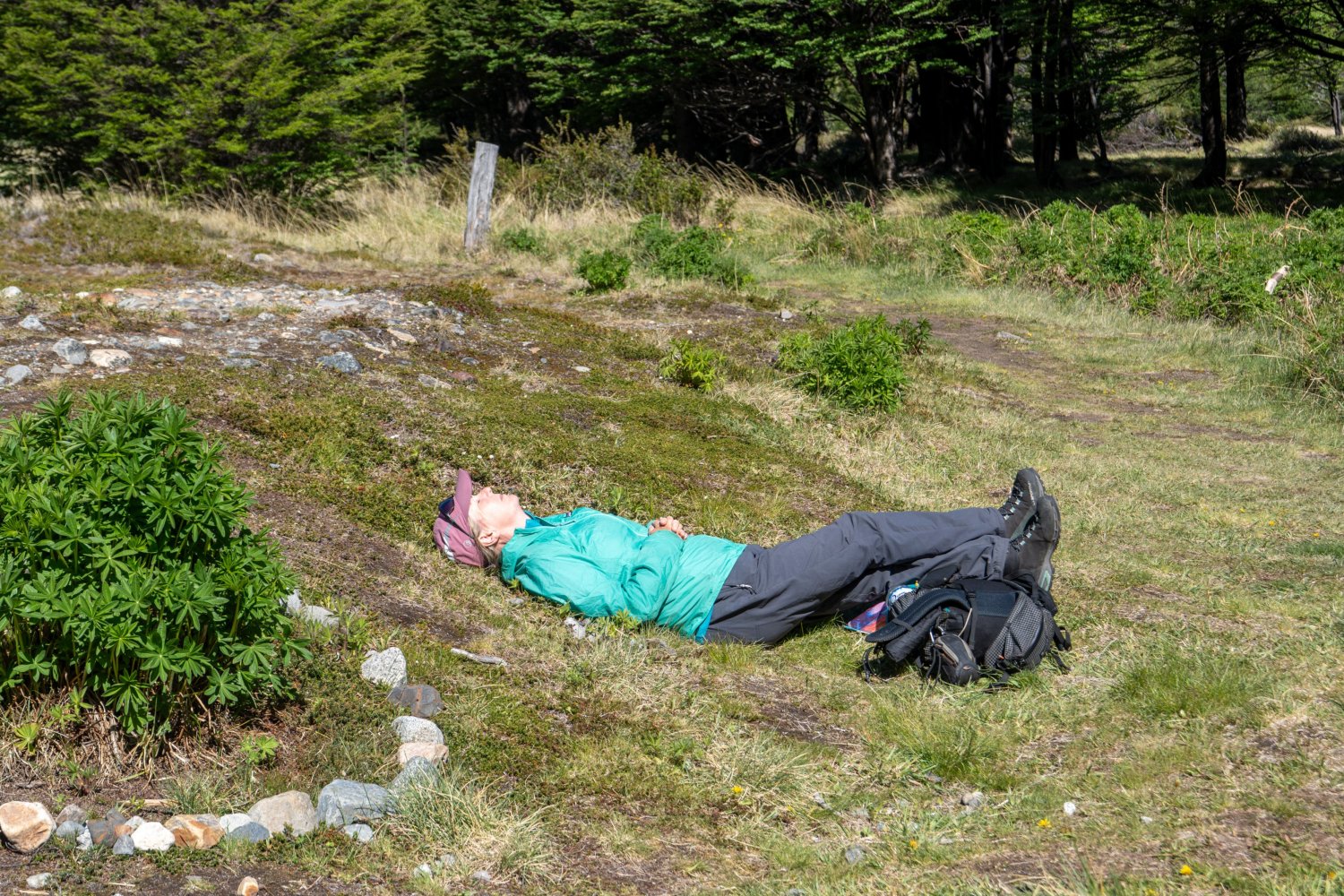 Kiersten relaxing back at the refuge
