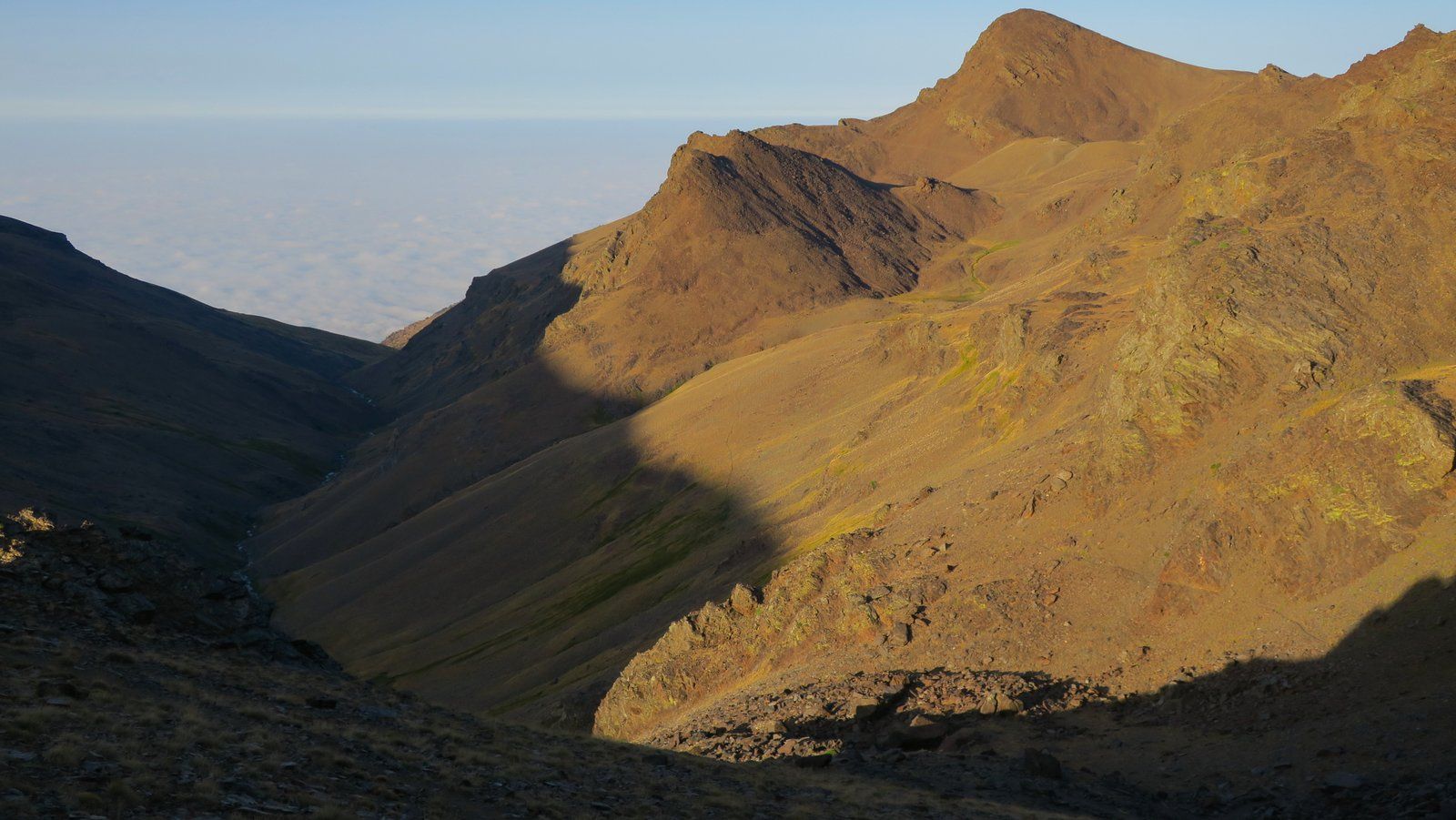 Hiking at First Light in the Sierra Nevada