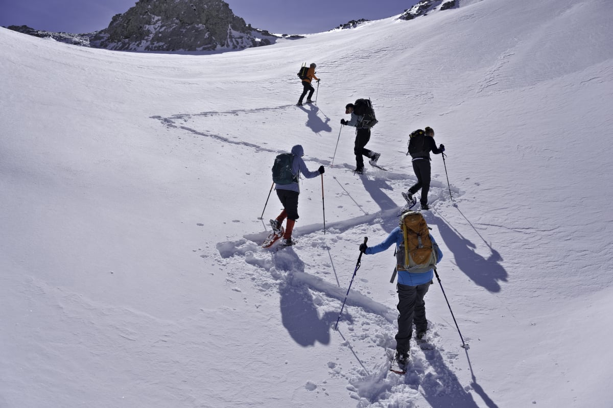 Final slopes up to the Collado de las Nieves