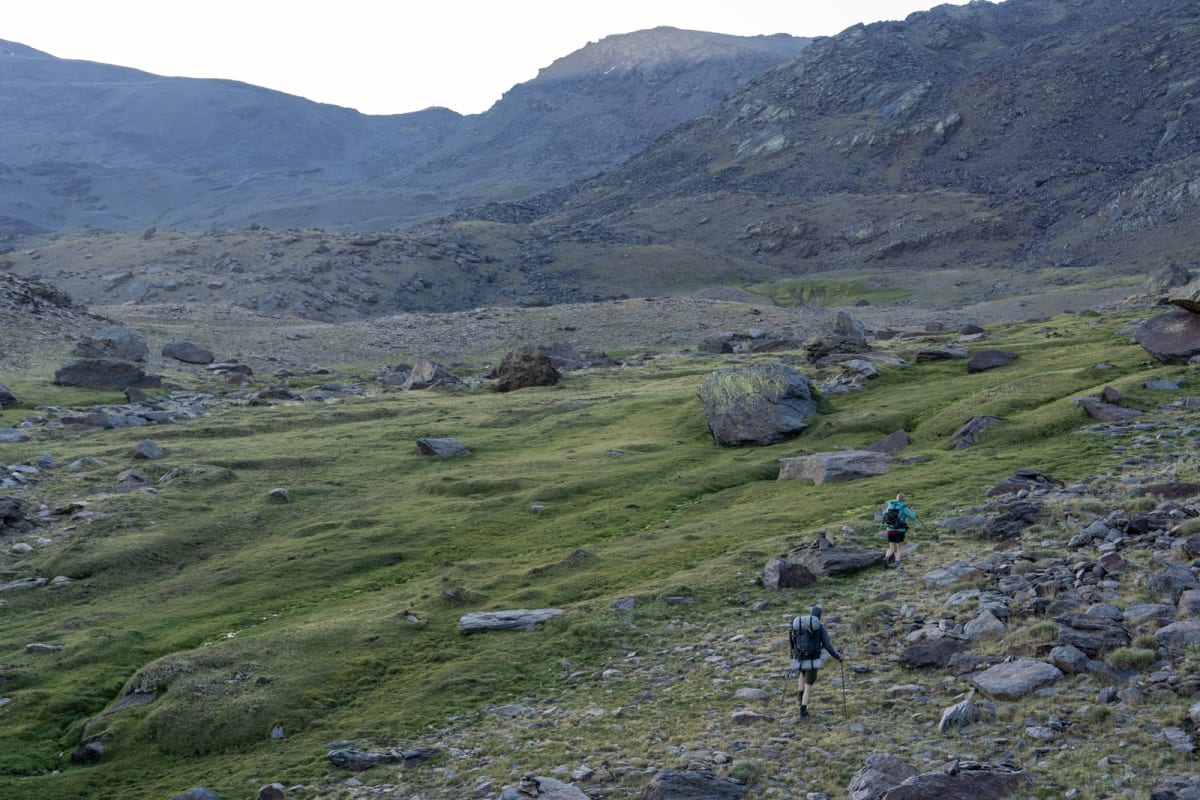 Heading up towards the Laguna Misterioso early morning