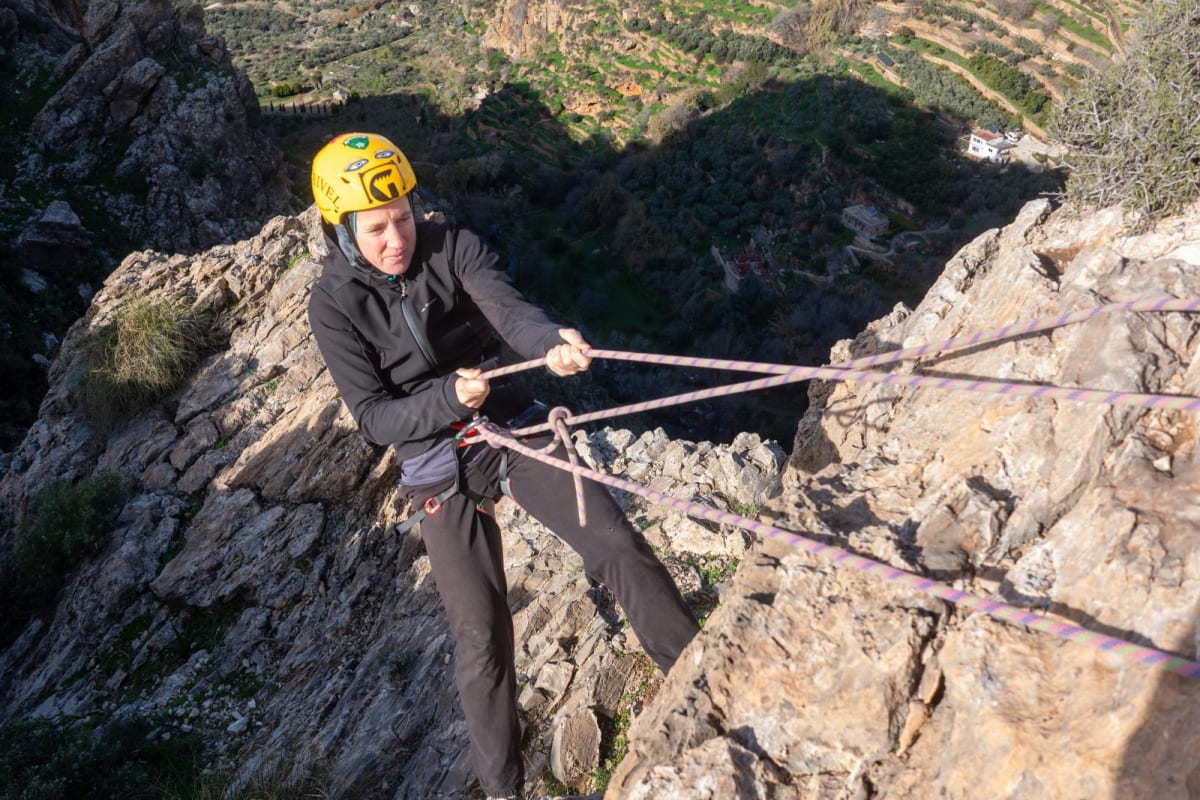 Linda and the assisted hoist