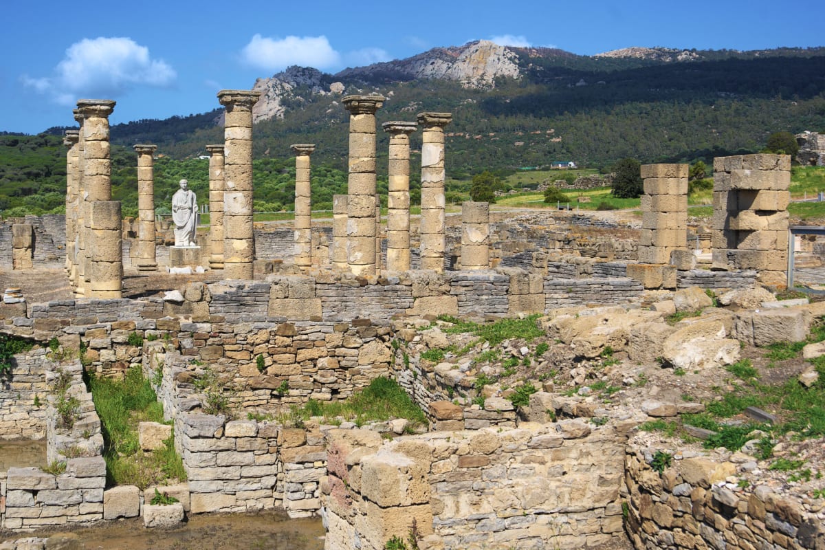 The Basilica and Statue of Emperor Trajan