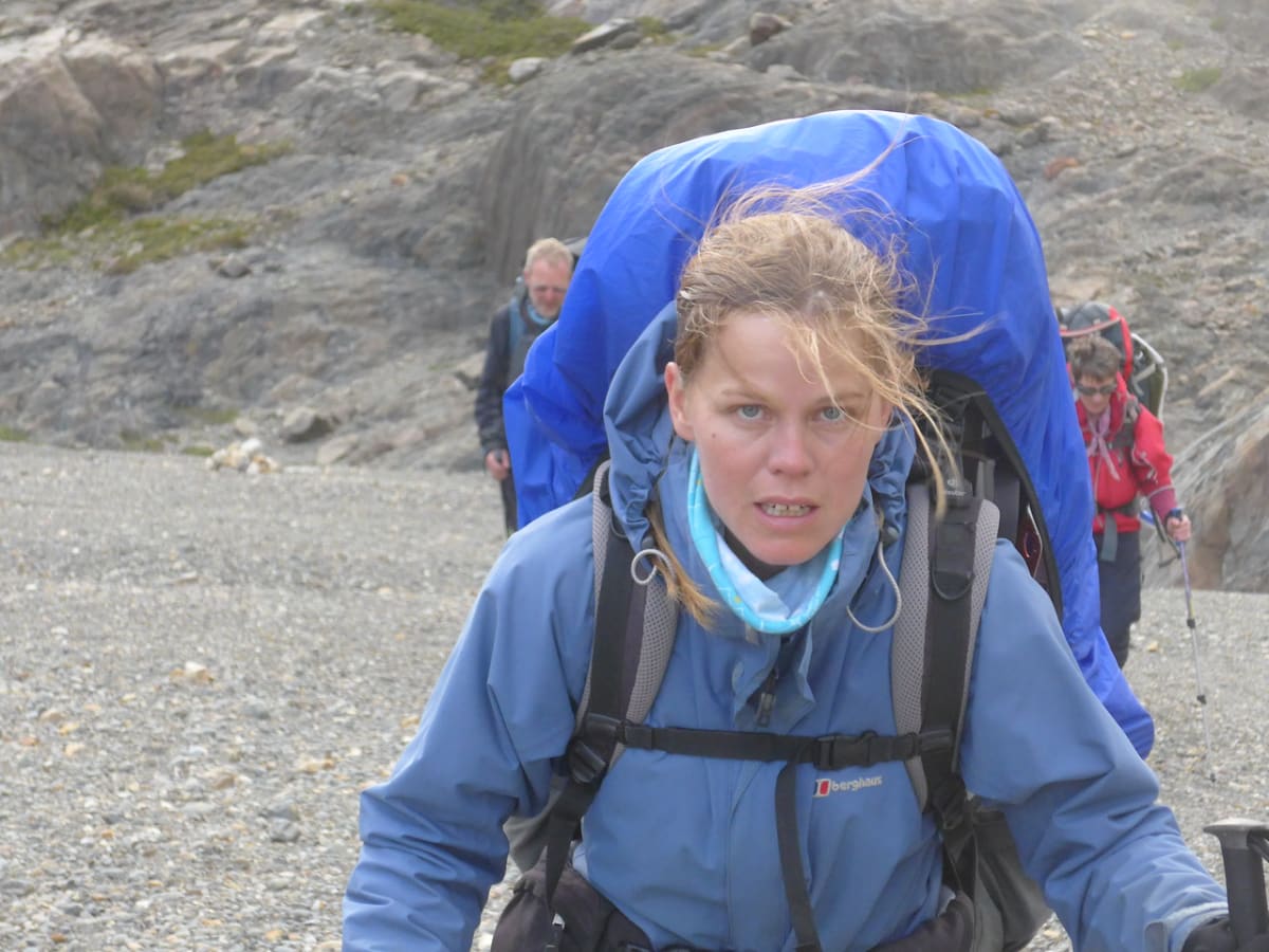 Claire in Patagonia
