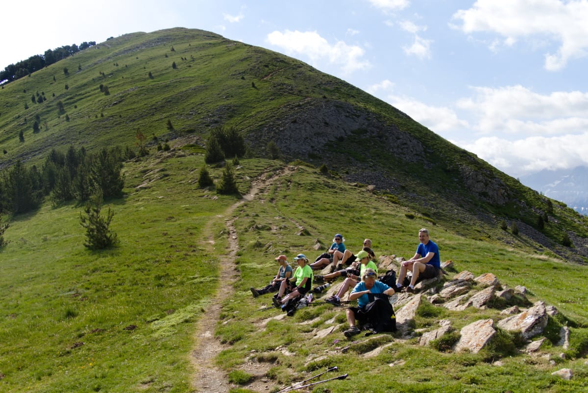 The group at the pass, Cuello de Pacino