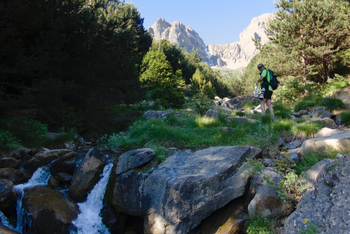 The small barranco leading up to La Hoya