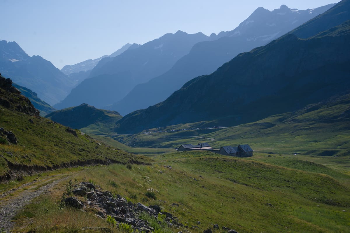 Starting point below the Col de Portalet