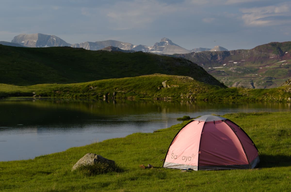 The infamous pink tent!