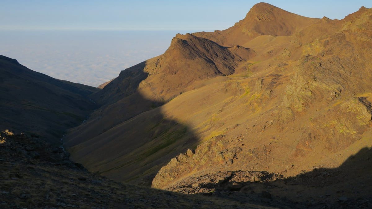 Hiking at First Light in the Sierra Nevada