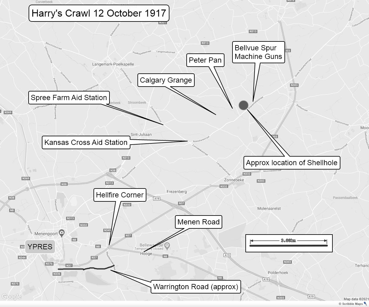 Harrys Crawl 12 October 1917