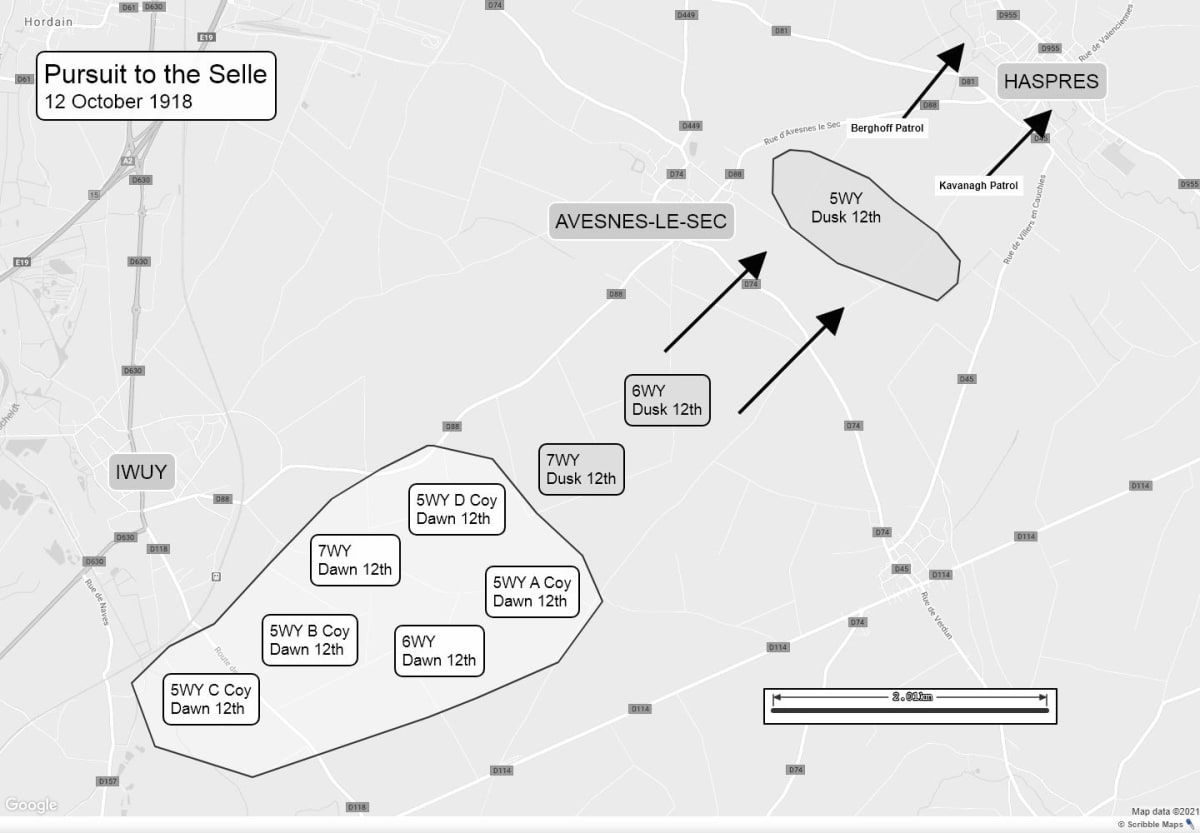 Pursuit to the Selle 12th October 1918