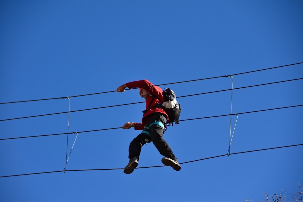 Kiersten & the Pendulum - Via Ferrata John Hogbin, Zafarraya