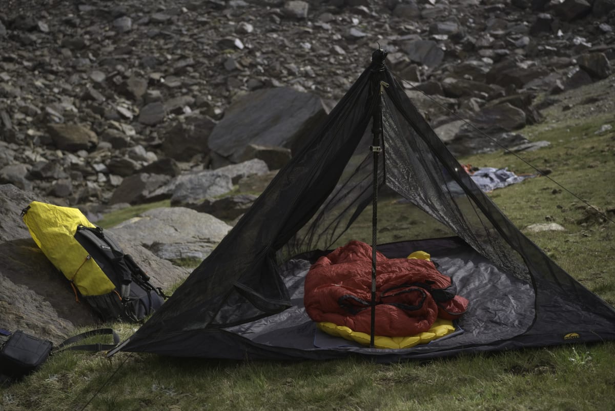 Campsite erected. Now where did the Don Simon go?