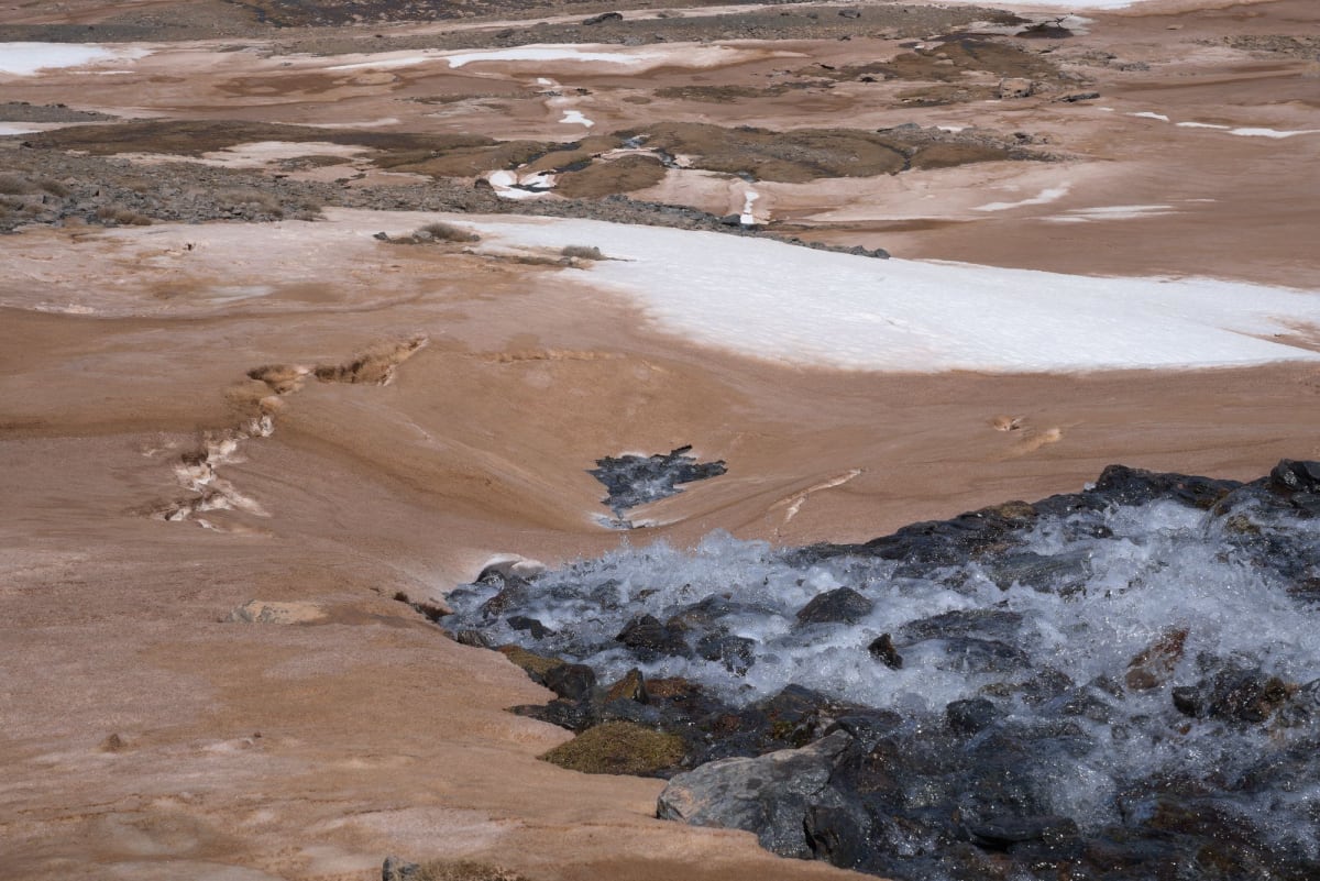 Walking into a surreal Martian Landcape