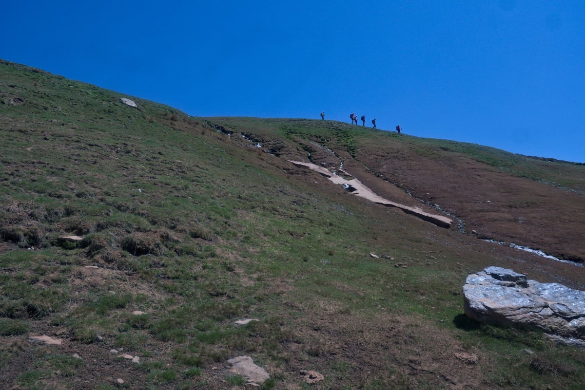Returning down to the Acequia los Hechos