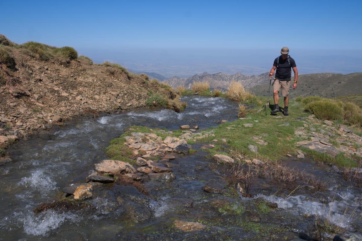 Beautiful hiking alongside the running waters