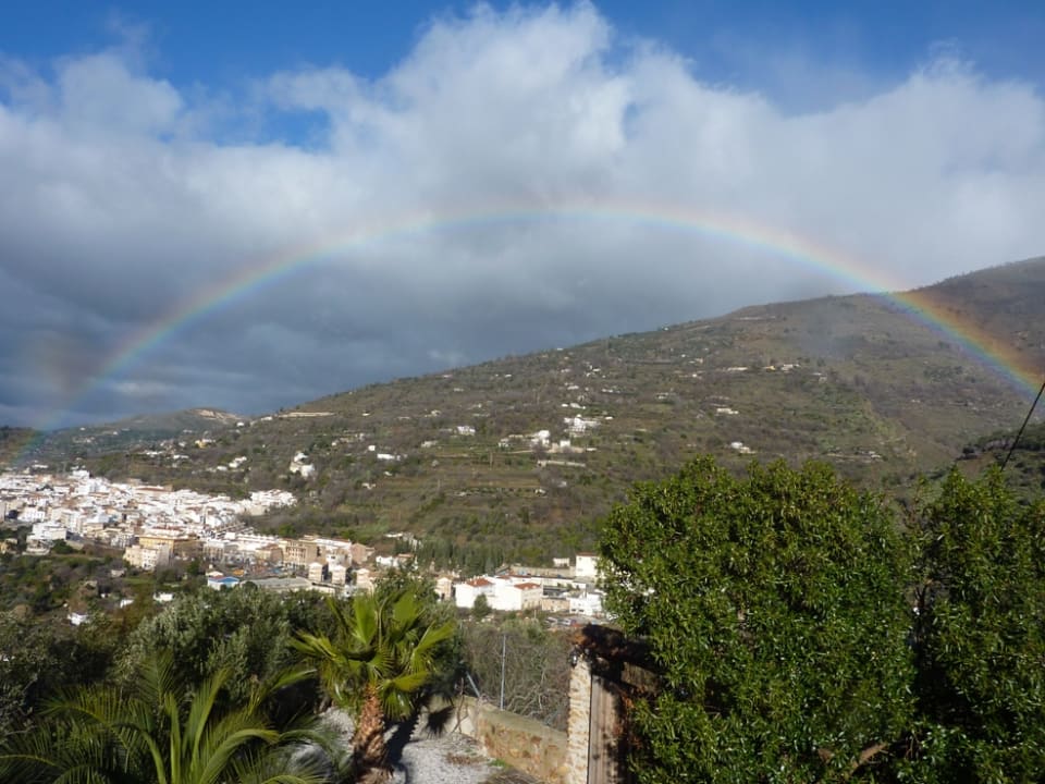 Rainbow over Lanjaron taken from our house