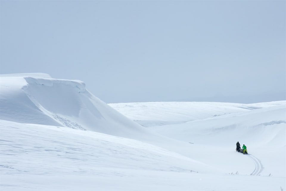 A beautiful day for a snowmobile ride. Photo courtesy of Martin Hartley