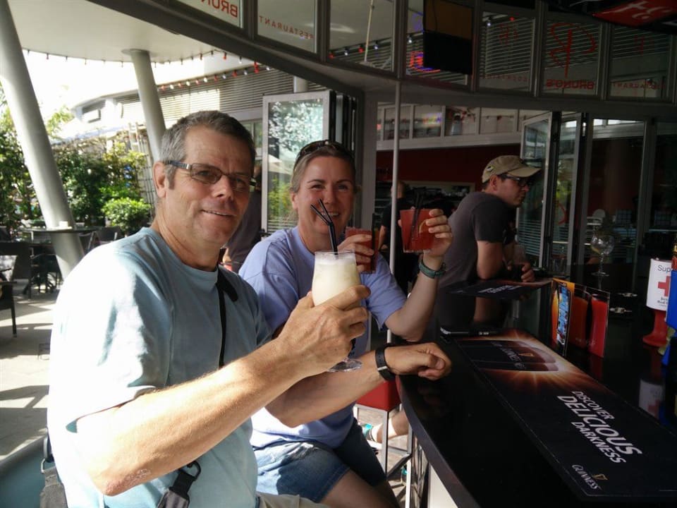 We drank plenty of cocktails
