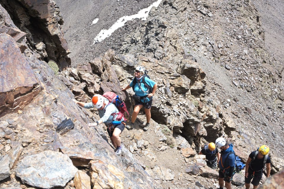 Easier slopes leading to Salon