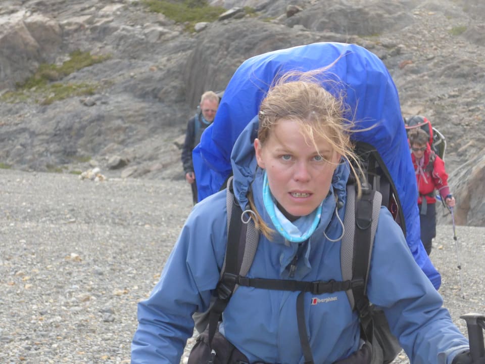 Claire in Patagonia