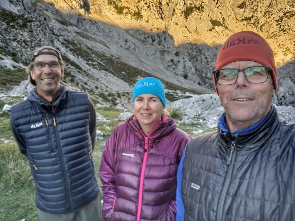 A cold morning - Chris, Kiersten and Richard