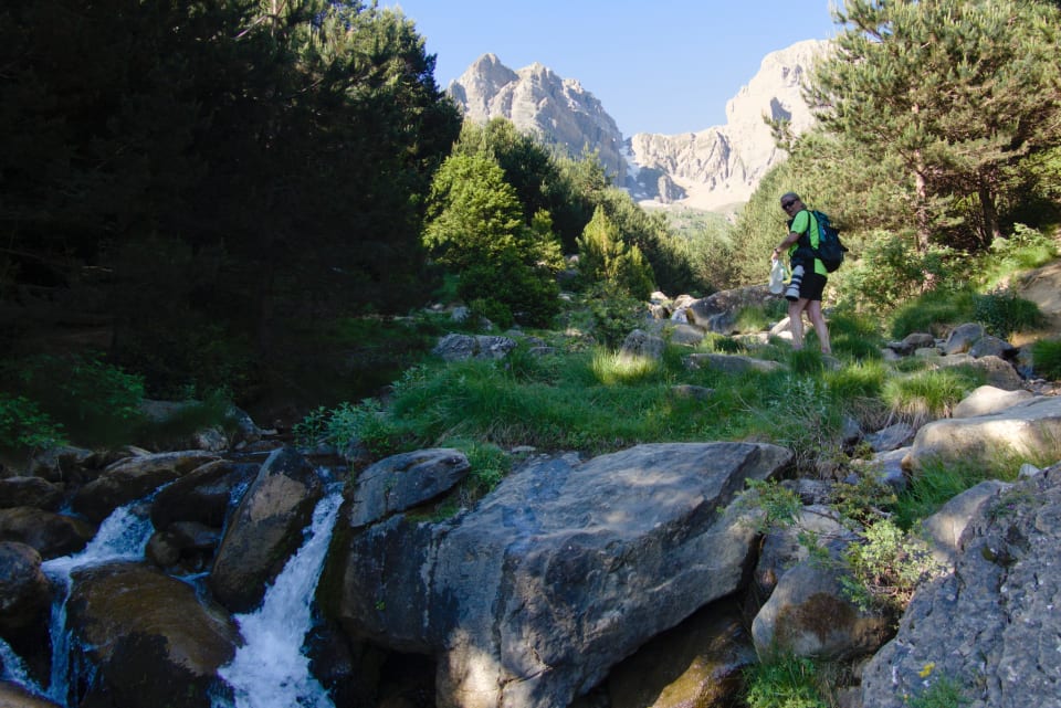 The small barranco leading up to La Hoya