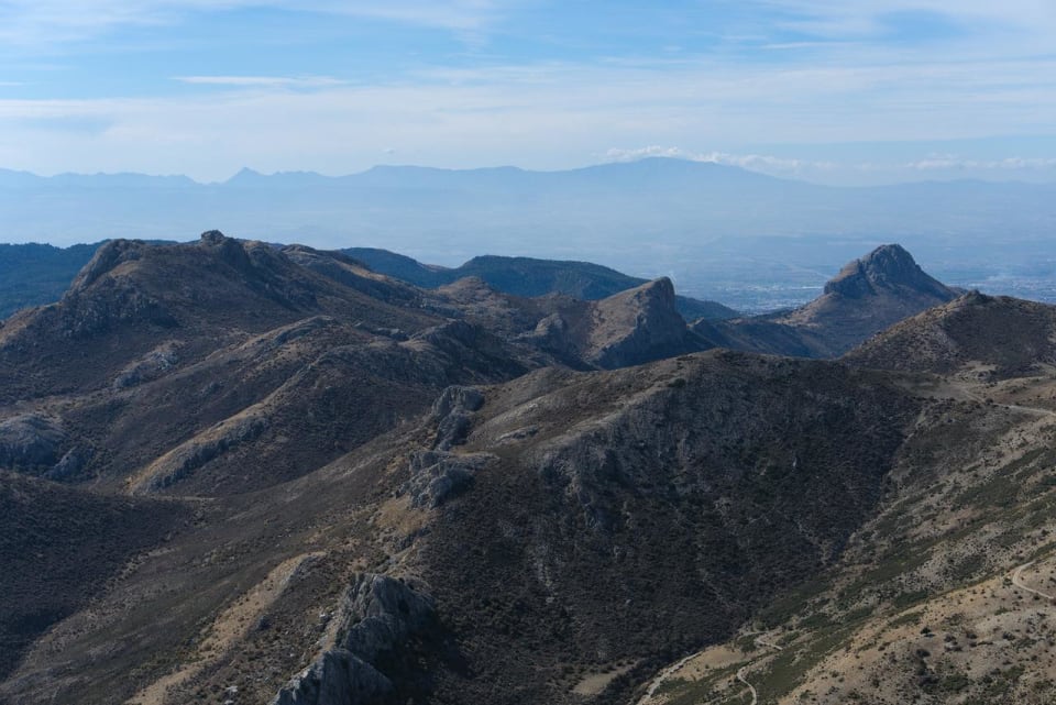 Summit view looking towards Majalijar and Penon de la Mata