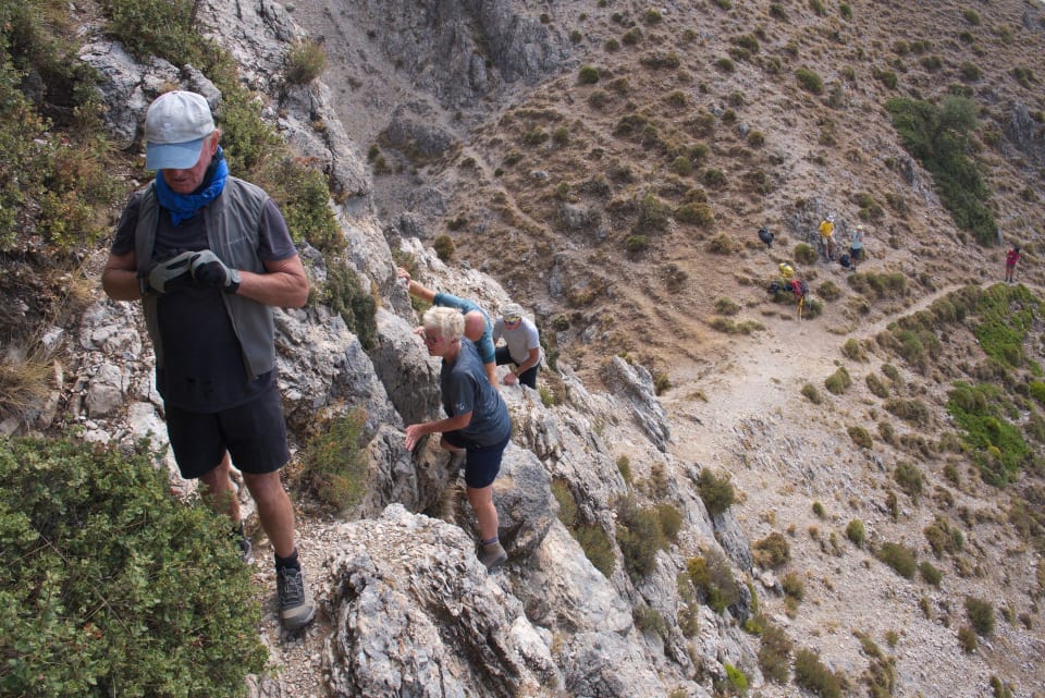 The short scramble to the summit