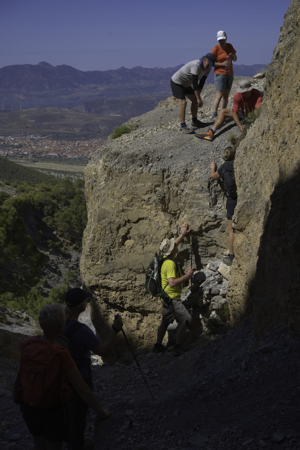 The difficult step out of the ravine