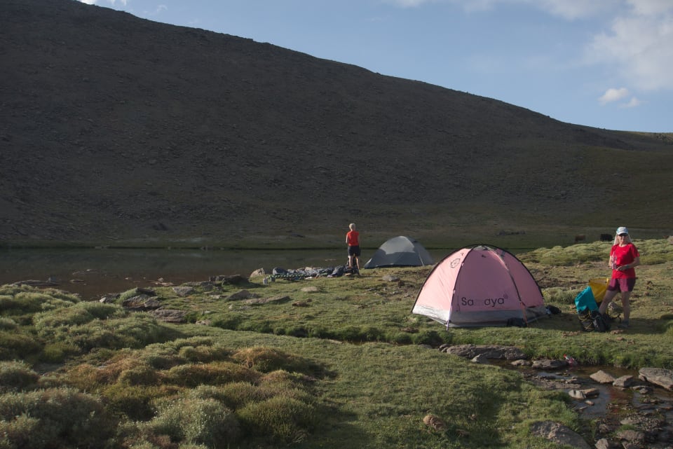 Camp at Laguna Peñon Negro