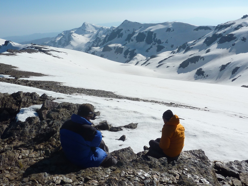 Sitting outside admiring the view