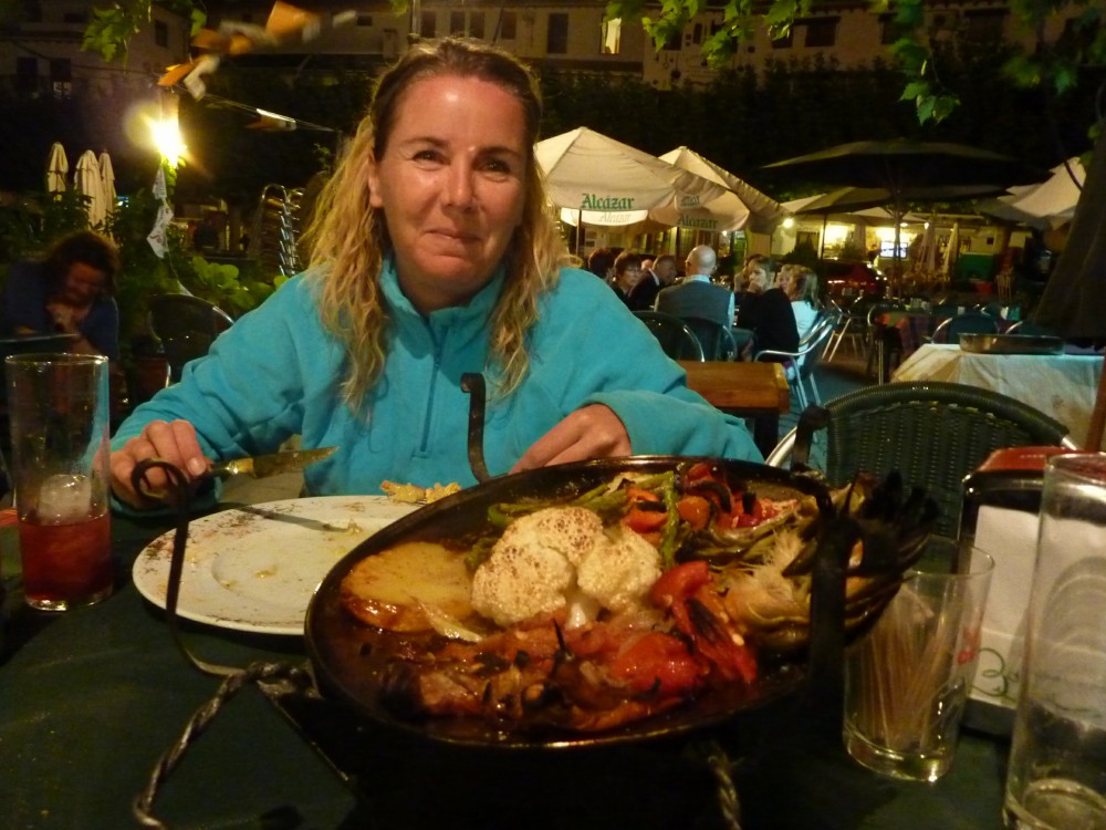 Me with a mouth full of food celebrating my 40th birthday