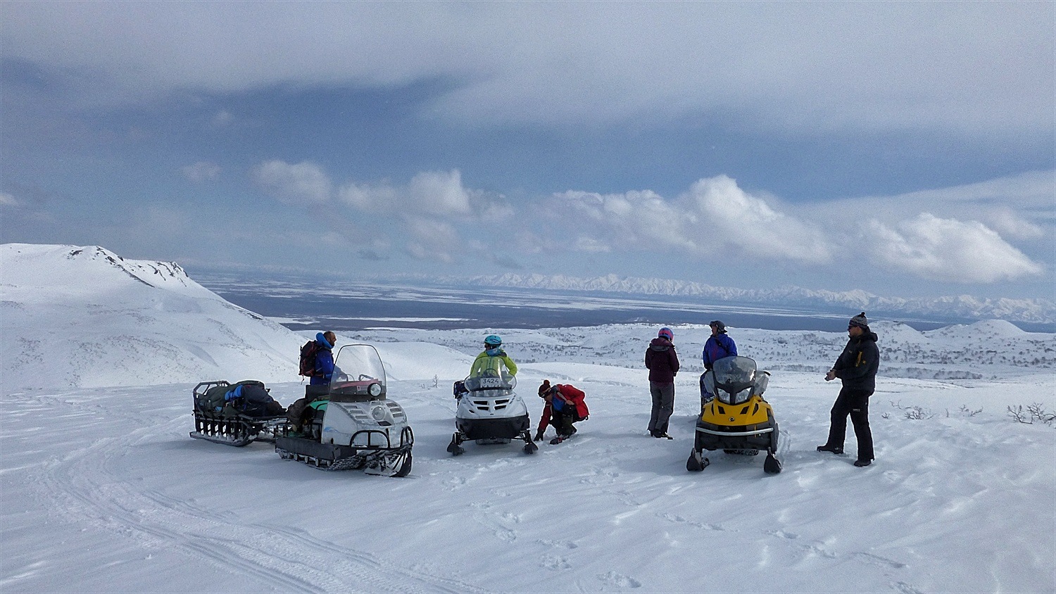Taking a break and admiring the view having just made it up the hill