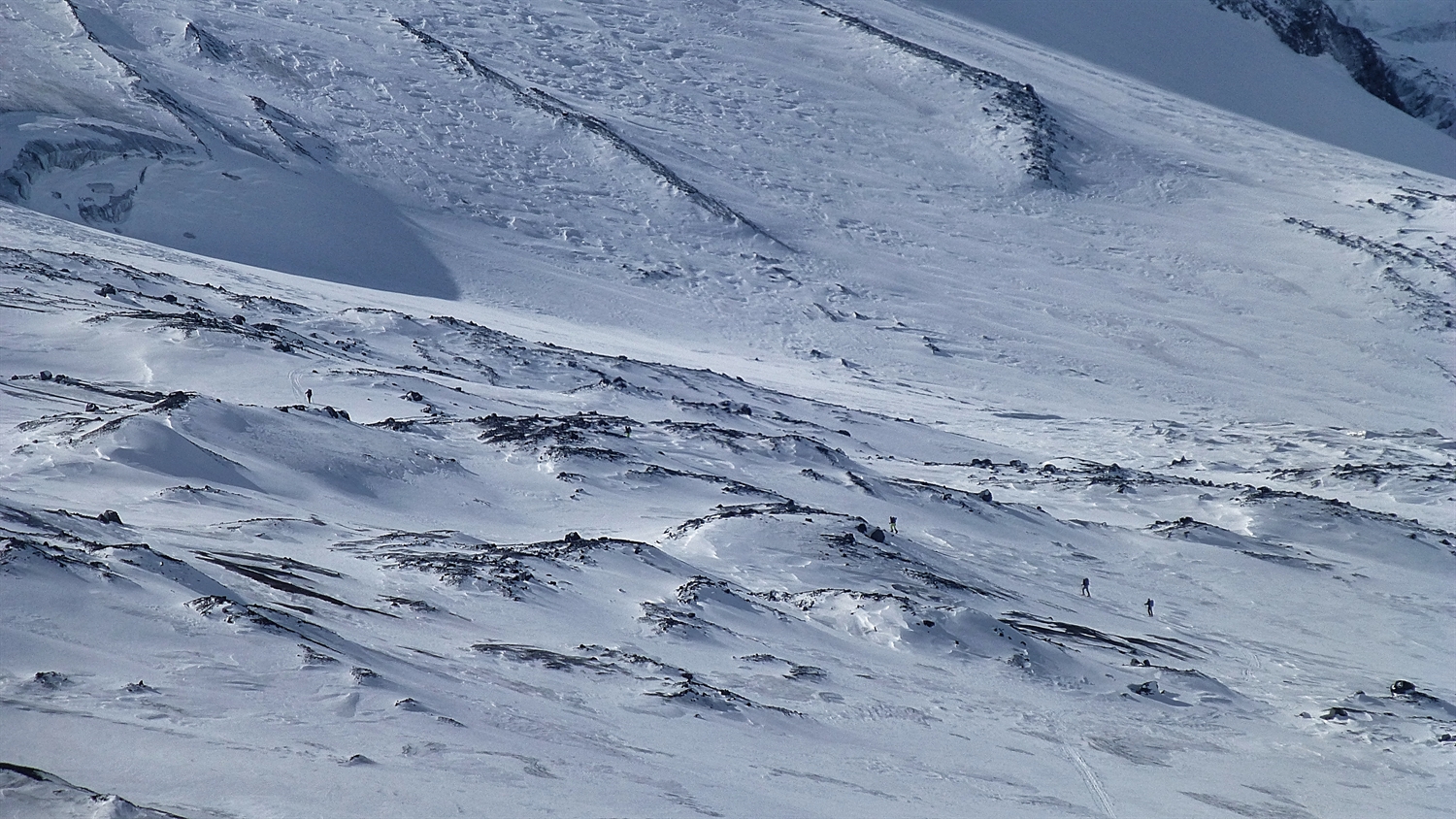 Can you spot the 5 of us heading towards the glacier. Me, Igor, Julia, Warwick and Martin
