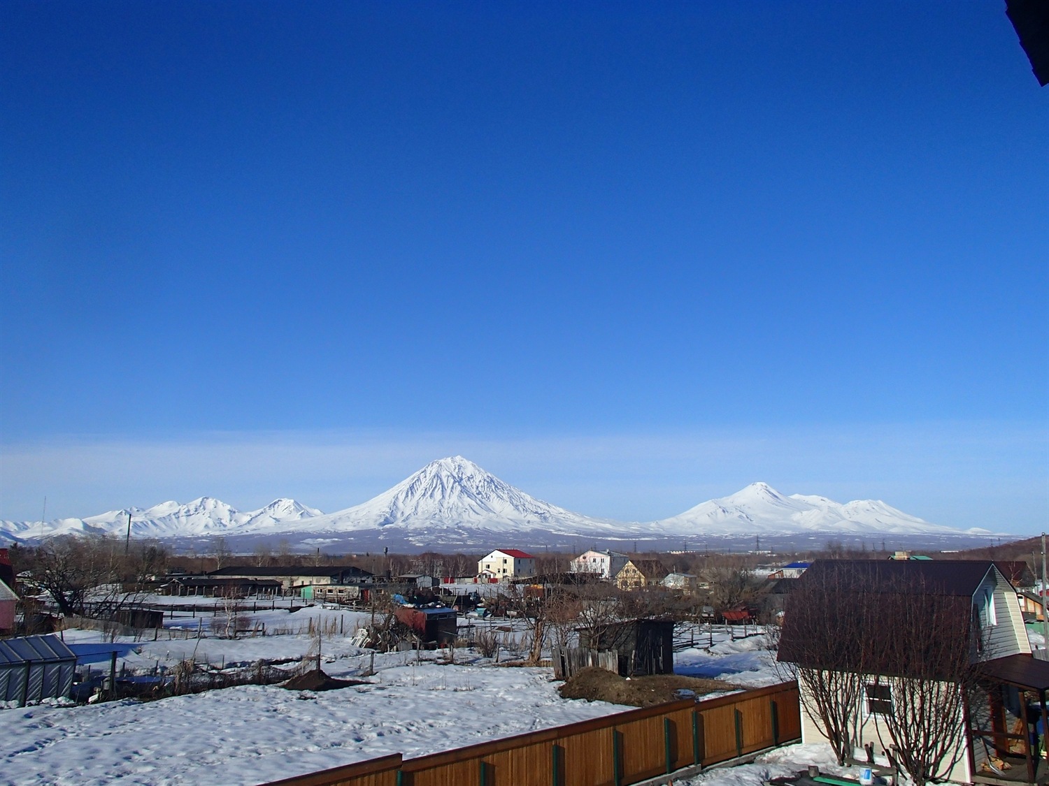 The target was this volcano that we could see from Martha's back garden
