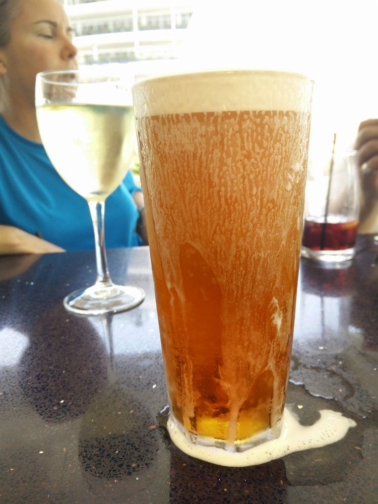 Non Spanish wine and proper beer