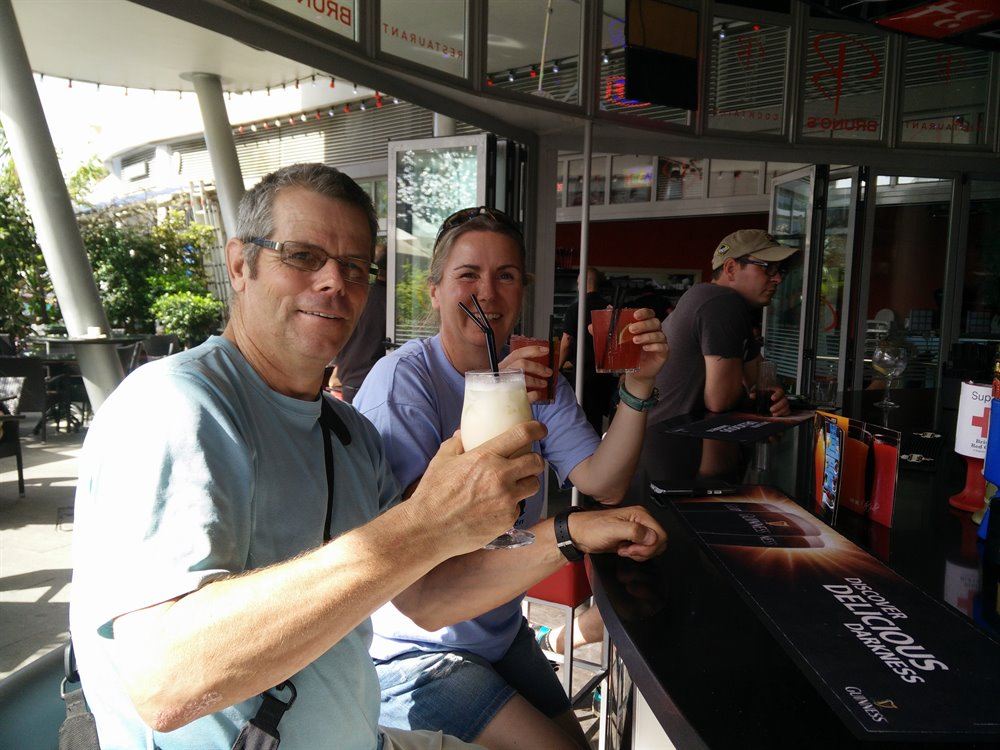 We drank plenty of cocktails