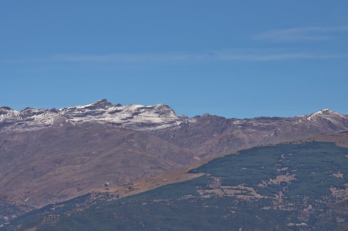 Veleta, 2nd highest mountain in the Sierra Nevada and other peaks and ridges