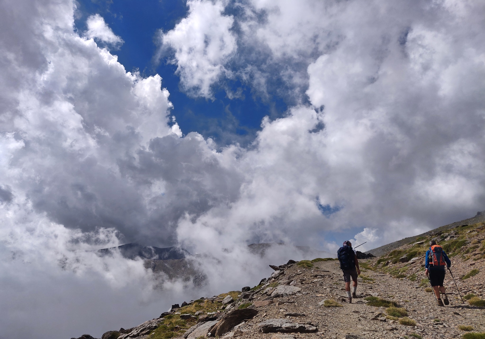 It was quite humid up there which gave us some great entertainment from the clouds rolling in and out