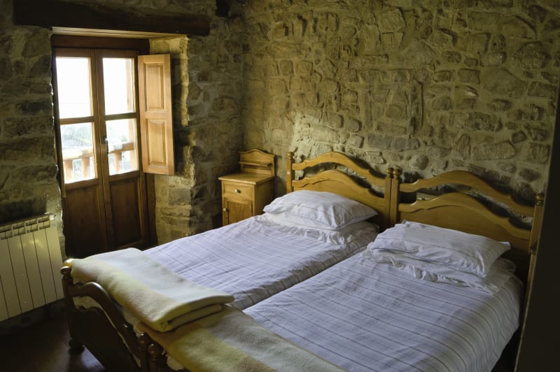 Our bedroom at Lisa and Mikes farmhouse