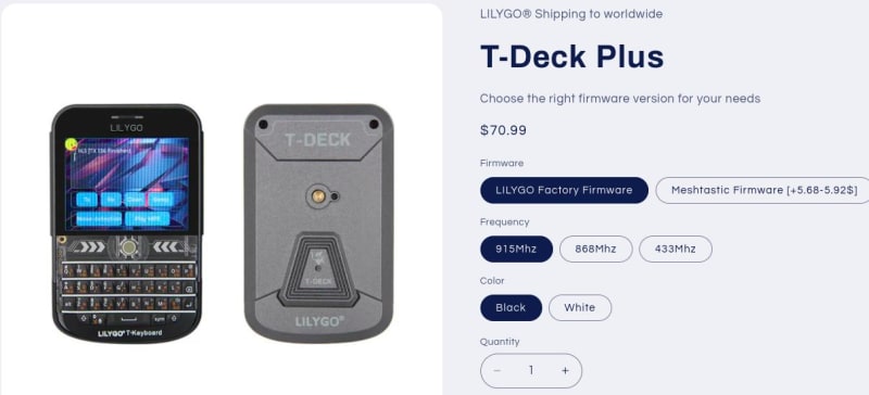 Lilygo T-Deck Plus