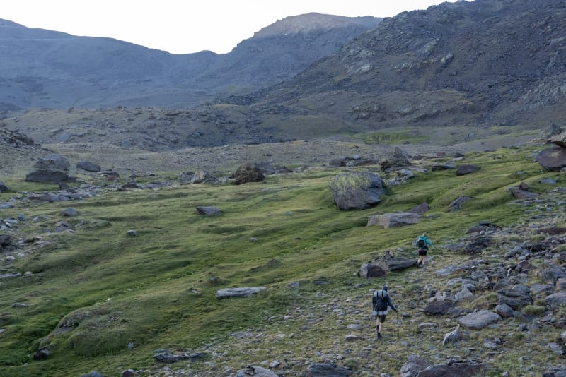 Heading up towards the Laguna Misterioso early morning