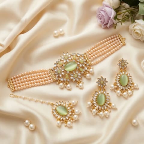 Royale Pearl Choker Set — Jewellery