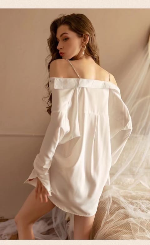 Off-Shoulder Shirt — Women's Dresses