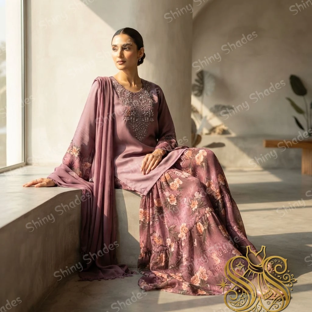 Mauve Bloom Set